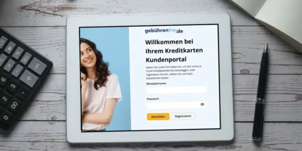 Advanzia's online banking is available in German